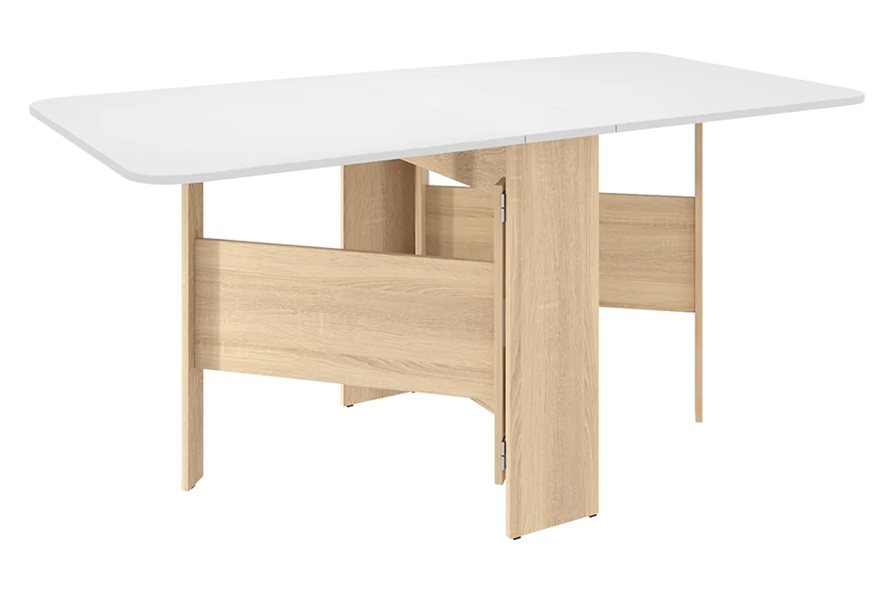 Стол-книжка раскладной Мечта 2 (дуб сонома/белый) в Кургане - kurgan.mebel-tymen.ru | фото