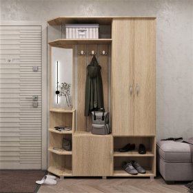 Прихожая Домино дуб сонома в Кургане - kurgan.mebel-tymen.ru | фото