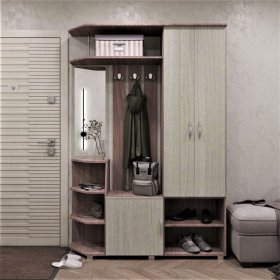 Прихожая Домино ясень шимо в Кургане - kurgan.mebel-tymen.ru | фото