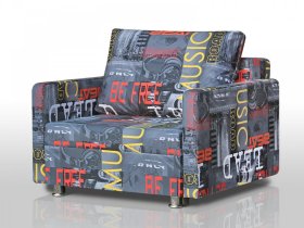 Кресло-кровать Реал 80 с подлокотниками мьюзик в Кургане - kurgan.mebel-tymen.ru | фото