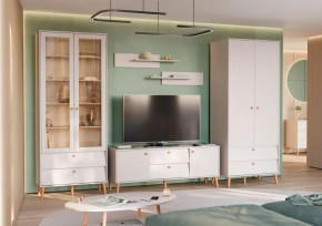 АФИНА Гостиная №1, ЛДСП Кашемир серый в Кургане - kurgan.mebel-tymen.ru | фото