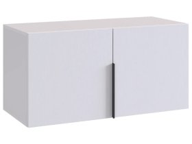 Антресоль двухдверная L800 Баско белое дерево в Кургане - kurgan.mebel-tymen.ru | фото