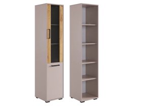 Стеллаж Лайт-2 кашемир/дуб крафт золотой в Кургане - kurgan.mebel-tymen.ru | фото