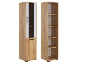 Стеллаж Лайт-2 дуб крафт золотой/белый в Кургане - kurgan.mebel-tymen.ru | фото