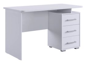 Стол компьютерный 1200 Лайт-2 белый/белый в Кургане - kurgan.mebel-tymen.ru | фото