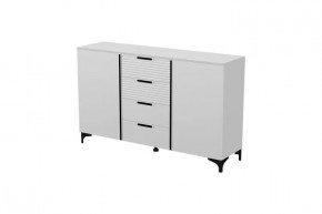 Брента Комод 4 ящика 2 двери Белый в Кургане - kurgan.mebel-tymen.ru | фото