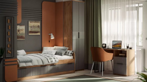 Детская «Хилтон» Дуб Крафт золотой, Графит матовый в Кургане - kurgan.mebel-tymen.ru | фото