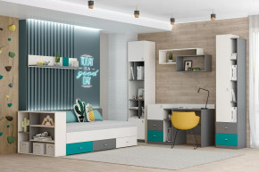 Детская Клео ОК-2, графит, миндаль, океан Диал в Кургане - kurgan.mebel-tymen.ru | фото