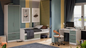 Детская «Марли» Белый, Серо-голубой в Кургане - kurgan.mebel-tymen.ru | фото