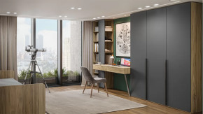 Детская «Порто» Яблоня Беллуно, Графит софт в Кургане - kurgan.mebel-tymen.ru | фото