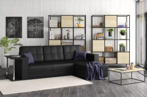 Диван АТЛАНТ угловой со столиком Марика чёрный в Кургане - kurgan.mebel-tymen.ru | фото