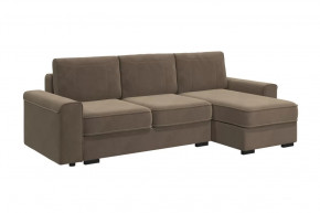 Диван-кровать угловой "Леон" серо-бежевый в Кургане - kurgan.mebel-tymen.ru | фото
