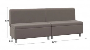 Диван прямой «Каир» ГН №3 Исп.2 Велюр Camaro 05 (мокко) в Кургане - kurgan.mebel-tymen.ru | фото