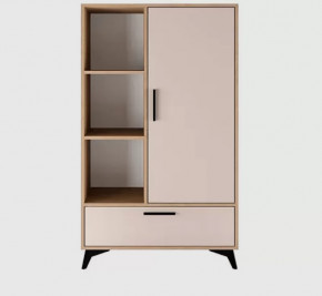 ЕВА Буфет 800 1С1Я (ш800*г411*в1351мм), Сатин в Кургане - kurgan.mebel-tymen.ru | фото