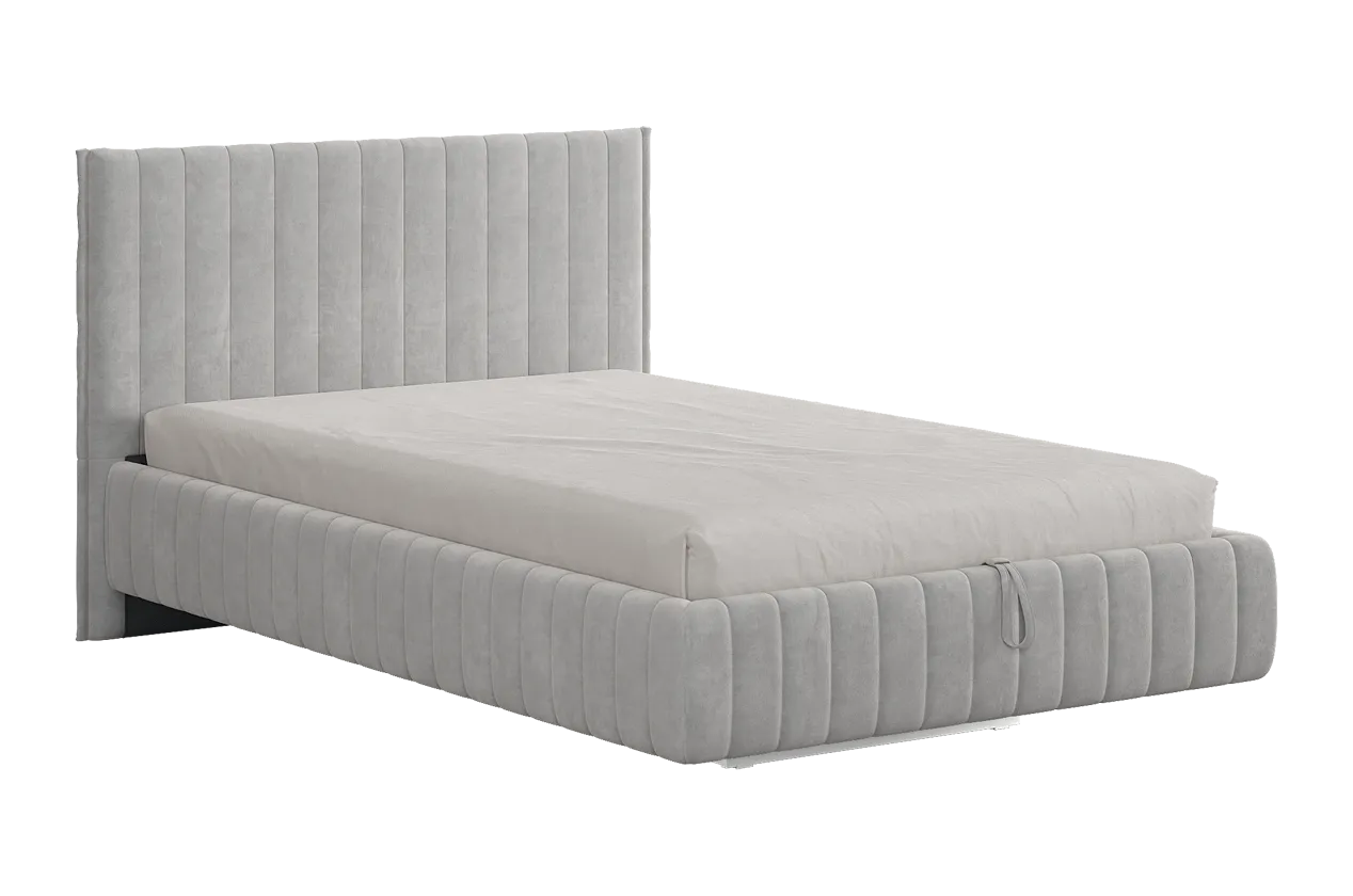 Кровать с подъемным механизмом Твикс 120х200 см галька (велюр) в Кургане - kurgan.mebel-tymen.ru | фото