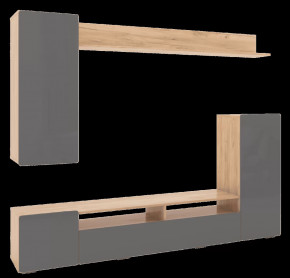 Гостиная Альфа Дуб Золото / Графит Софт в Кургане - kurgan.mebel-tymen.ru | фото