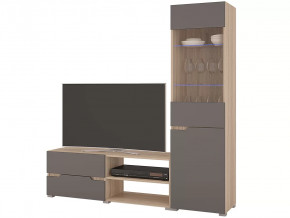 Гостиная Анталия 1 Сонома-Графит софт в Кургане - kurgan.mebel-tymen.ru | фото