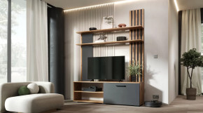 Гостиная Каролина Дуб Вотан/Графит в Кургане - kurgan.mebel-tymen.ru | фото