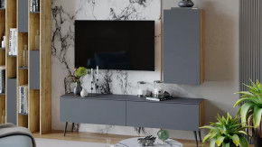 Гостиная «Порто» №3 Яблоня Беллуно, Графит софт в Кургане - kurgan.mebel-tymen.ru | фото