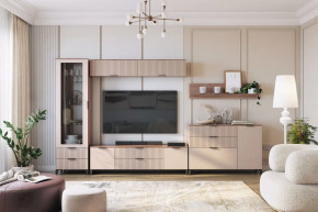 Гостиная Тоскана №3, дуб табачный/бисквит в Кургане - kurgan.mebel-tymen.ru | фото