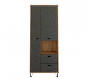 GRACE шкаф REG2D2S (Дуб наварра/Графит) в Кургане - kurgan.mebel-tymen.ru | фото