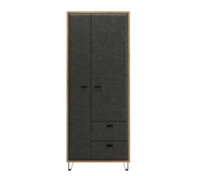 GRACE шкаф SZF2D2S (Дуб наварра/Графит) в Кургане - kurgan.mebel-tymen.ru | фото