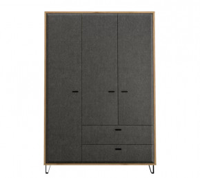 GRACE шкаф SZF3D2S (Дуб наварра/Графит) в Кургане - kurgan.mebel-tymen.ru | фото