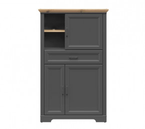 JASMIN шкаф REG3D1S (Графит/ Дуб артизан) в Кургане - kurgan.mebel-tymen.ru | фото