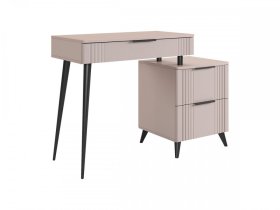 Туалетный столик (без зеркала) Катрин кашемир/фрапучино матовый в Кургане - kurgan.mebel-tymen.ru | фото