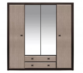 КОЕН шкаф с зеркалом SZF4D2S (Венге/Штрокс) в Кургане - kurgan.mebel-tymen.ru | фото