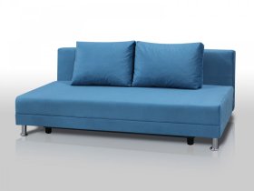 Диван Комфорт Лайт без подлокотников 2 подушки голубой в Кургане - kurgan.mebel-tymen.ru | фото
