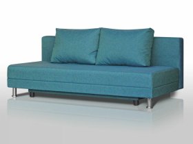 Диван Комфорт Лайт без подлокотников 2 подушки азур в Кургане - kurgan.mebel-tymen.ru | фото