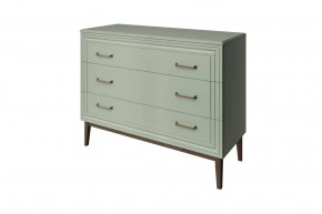 Комод 3 ящика Гориция Зелёный самшит в Кургане - kurgan.mebel-tymen.ru | фото