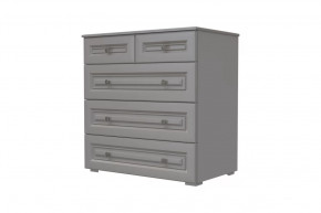 Комод 5 ящиков Олимп Серый шифер/Антрацит в Кургане - kurgan.mebel-tymen.ru | фото