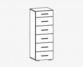 Комод 6 ящиков "Фиеста" №15 в Кургане - kurgan.mebel-tymen.ru | фото