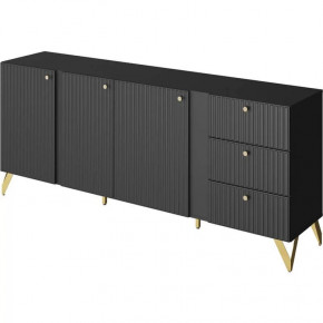 Комод КД-1 Reno Чёрный НК-мебель в Кургане - kurgan.mebel-tymen.ru | фото