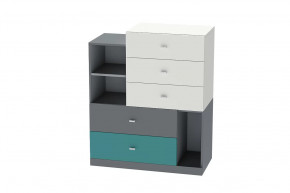 Комод Клео К-1, графит, миндаль, океан Диал в Кургане - kurgan.mebel-tymen.ru | фото