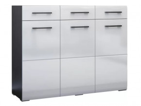 Комод Ненси Венге-Белый глянец в Кургане - kurgan.mebel-tymen.ru | фото