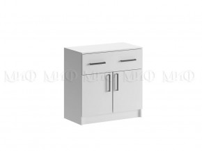 Комод с ящиком 2-мя дверьми Басямиф, белый в Кургане - kurgan.mebel-tymen.ru | фото