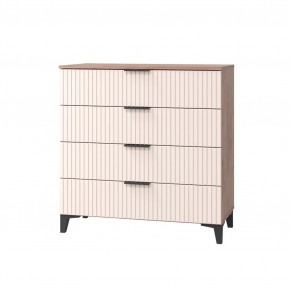 Комод Тоскана с 4 ящиками, дуб табачный/бисквит в Кургане - kurgan.mebel-tymen.ru | фото