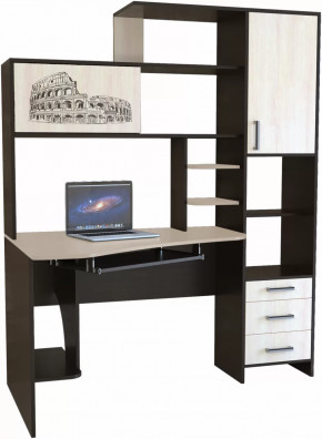 Компьютерный стол КЛ №6.0 Венге/Дуб молочный в Кургане - kurgan.mebel-tymen.ru | фото