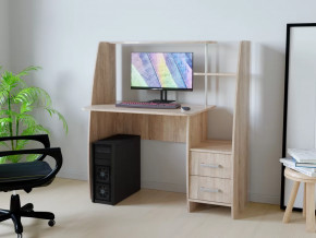 Компьютерный стол КЛ №6.2 Дуб баррик в Кургане - kurgan.mebel-tymen.ru | фото