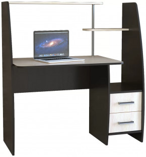 Компьютерный стол КЛ №6.2 Венге/Дуб молочный в Кургане - kurgan.mebel-tymen.ru | фото