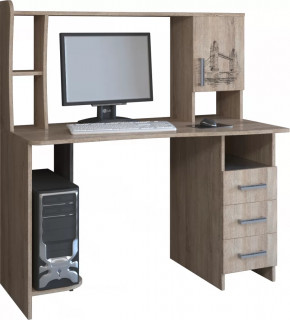 Компьютерный стол КЛ №6.4 Дуб баррик в Кургане - kurgan.mebel-tymen.ru | фото