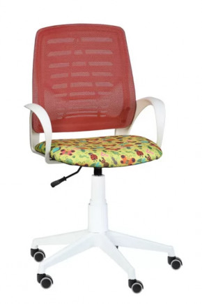 Кресло Ирис WHITE сетка /ткань Т53 (подлокот.084) белая крестовина в Кургане - kurgan.mebel-tymen.ru | фото