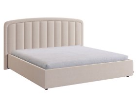 Кровать с подъемным механизмом Сиена 2 180х200 см крем (велюр) в Кургане - kurgan.mebel-tymen.ru | фото