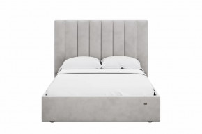 Кровать 1400 Ингрид 312 Велюр Ультра Смог в Кургане - kurgan.mebel-tymen.ru | фото