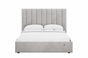 Кровать 1600 Ингрид 312 Велюр Ультра Смог в Кургане - kurgan.mebel-tymen.ru | фото