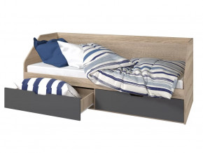 Кровать 800 2 ящика Анталия Графит в Кургане - kurgan.mebel-tymen.ru | фото