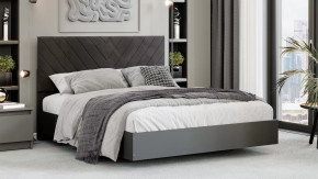 Кровать «Бетта» Тип 1 Серый графит, Велюр Серый в Кургане - kurgan.mebel-tymen.ru | фото